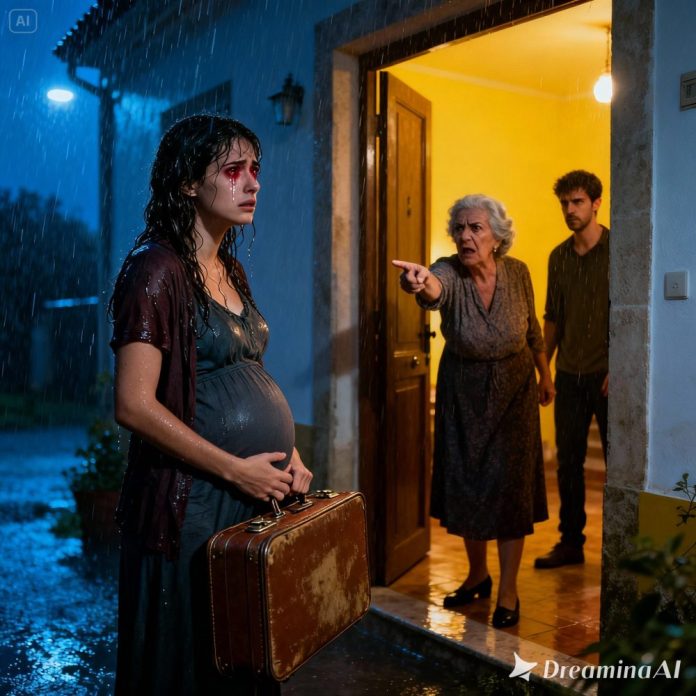 dreamina-2025-12-08-5152-A young, visibly pregnant Spanish woman ...