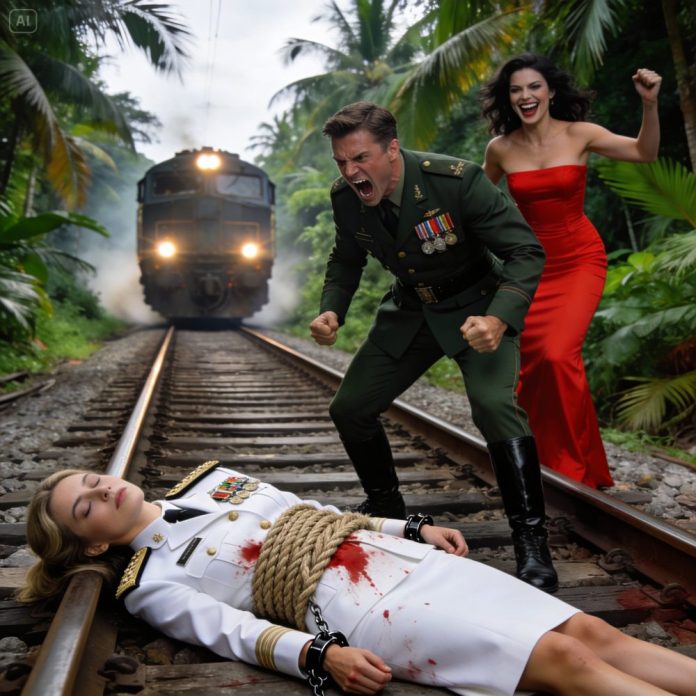 dreamina-2026-05-04-8928-_ __Victim on the tracks___ Lying along ...