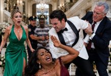 “Get this crazy liar out of here!” he screamed, lunging at me in his tuxedo. I crashed to the floor in my torn blue dress, desperate to save our sick four-year-old. Before his fist could connect, the billionaire father-in-law intervened with a heavy golf club. Then, the groom’s hidden identity finally dropped…